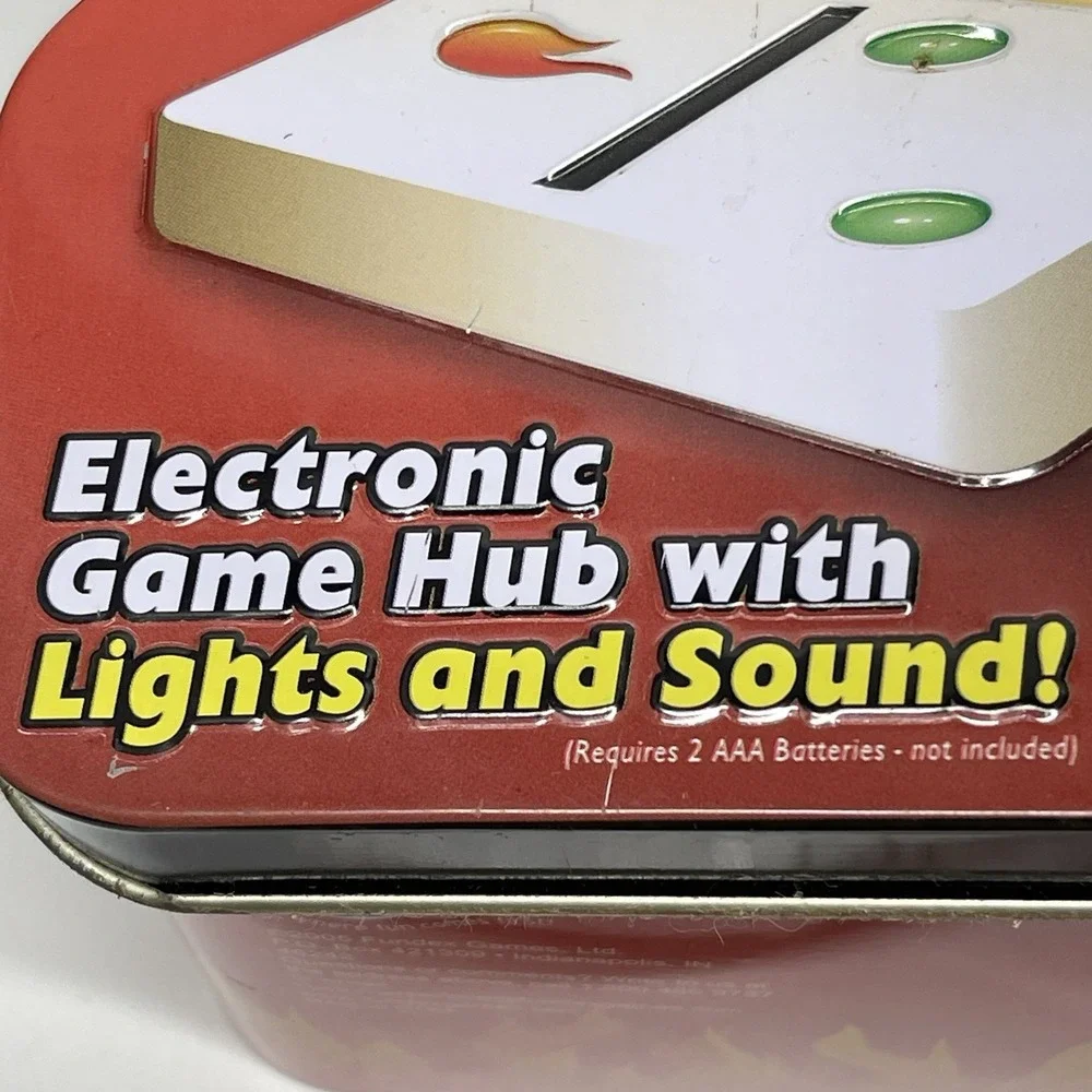 Fundex Wildfire Dominoes Electronic Game Hub Lights & Sounds Ages 8+ Works